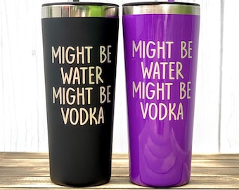 Might Be Water Might Be Titos, Vodka Tumbler with Straw, Best Friend Christmas Tumbler, Christmas Gifts for Her, Gifts Under 20, Vodka Gifts