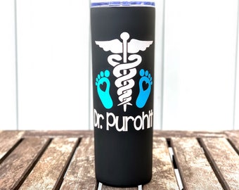 Personalized Labor and Delivery Nurse Tumbler with Straw and Lid, Christmas Gifts for Nurses, To Go Coffee Tumbler, NICU Nurse Thank You