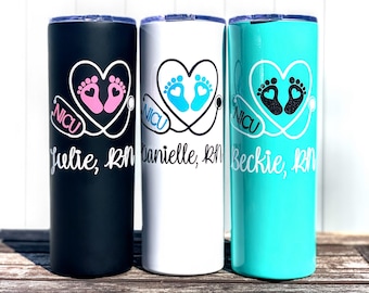NICU Nurse Gifts, Personalized NICU Nurse Cup, Labor and Delivery Nurse, OBGYN Nurse thank you, Preemie Nurse Graduation, Midwife Coffee Mug