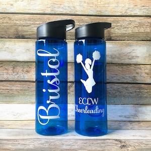 Cheer Water Bottle, Personalized Cheer Gifts for Team, Cheerleader Gift for Seniors, Cheerleader Water Bottle, Cheer Squad, FREE SHIPPING