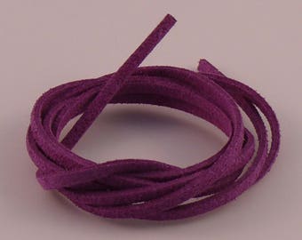 Purple 3mm suede cord x 1.5 mm