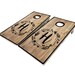 Rustic Monogram Wreath Cornhole Boards, Monogram Cornhole, Outdoor Wedding, Adventurous Couple, Rustic Wedding, Custom Cornhole Boards