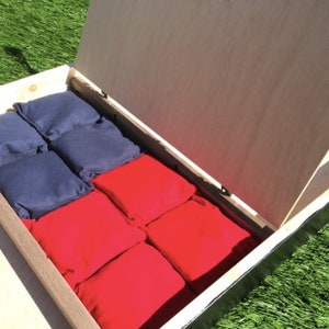 Underside Bag Storage Upgrade for Cornhole Boards, Cornhole Bag Storage, Upgrades, Built in Storage for Bags on Cornhole Boards image 1