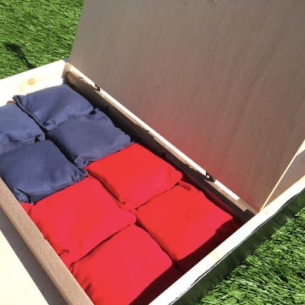 Underside Bag Storage Upgrade for Cornhole Boards, Cornhole Bag Storage, Upgrades, Built in Storage for Bags on Cornhole Boards