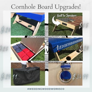 Custom Cornhole Boards, Last Name & Date, Wedding Cornhole, Lawn Games, Gift Idea, Bag Toss, Cornhole Boards, Wedding Gift Idea image 5