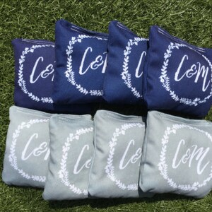 Custom Cornhole Toss Bags, Cornhole Bags, Custom Design, Toss Bags, Cornhole Bags, Custom Cornhole Bags, Initial Toss Bags image 4