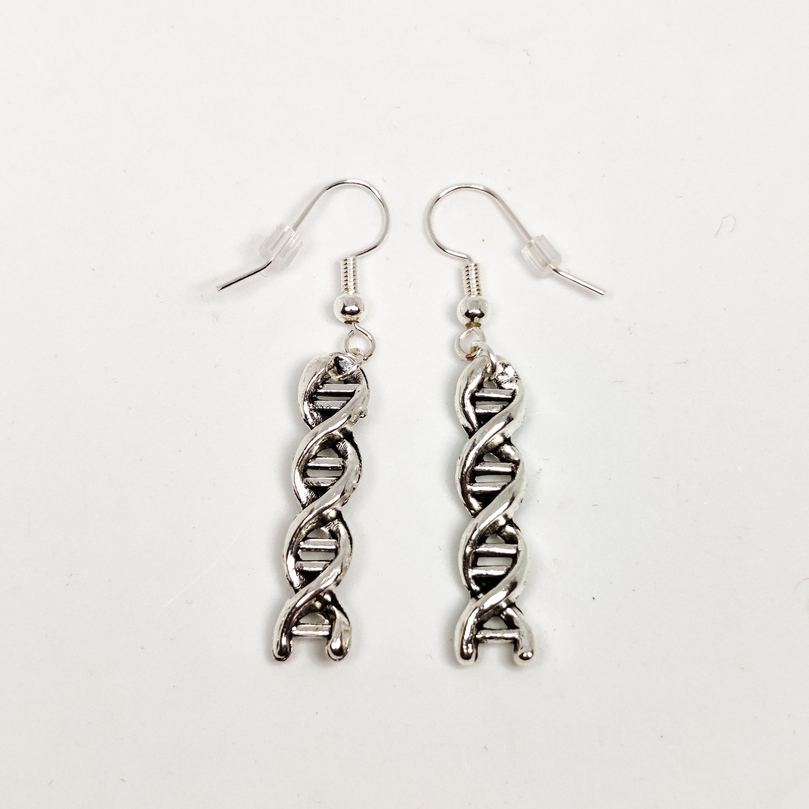 DNA Strand Double Helix Earrings Hypoallergenic Option Etsy UK