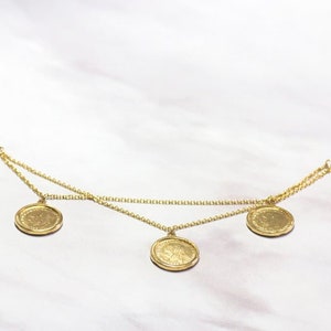 18K Gold Roman Coin Bracelet: Delicate Chain, Minimalist Jewelry