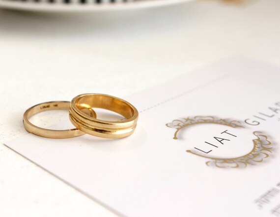 gold love bands for couples