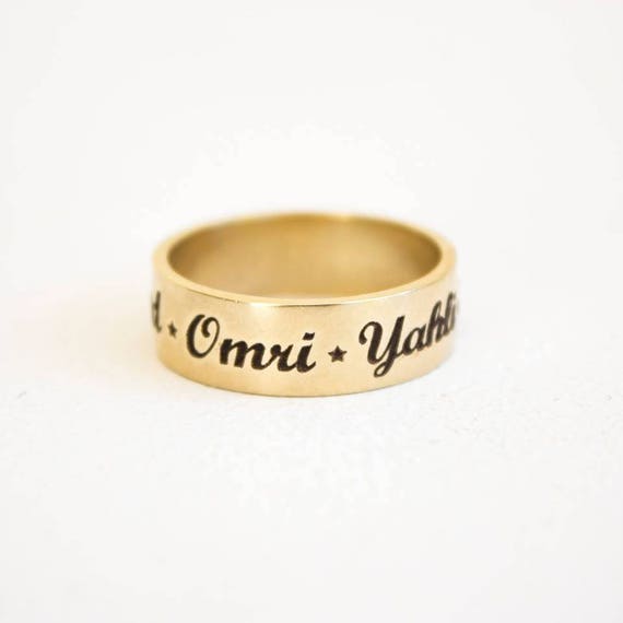 TPR GOLD - Customized Name Writing Ring. | Facebook