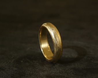 Gold Wedding Ring, Unique Gold Jewelry, Unisex Wedding Ring, Gold Wedding Band, Stackable Ring, Bridal Ring,Gold Band Ring, 18k Wedding Ring