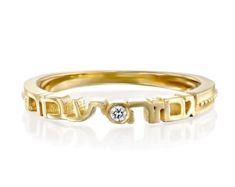 Gam Ze Yaavor 14K Gold Ring and Diamond