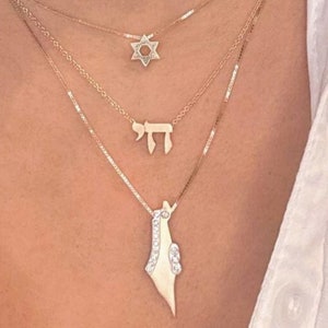 Chai Massive 14K Gold Halskette