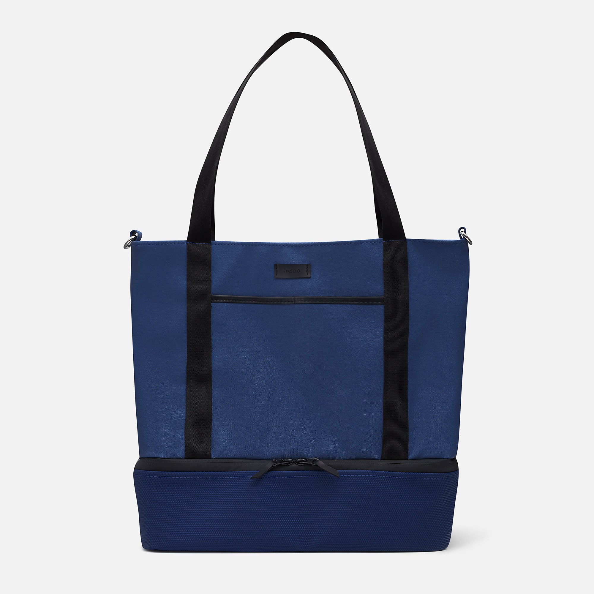 Large tote bag with pockets and zipper Shopper bag Etsy