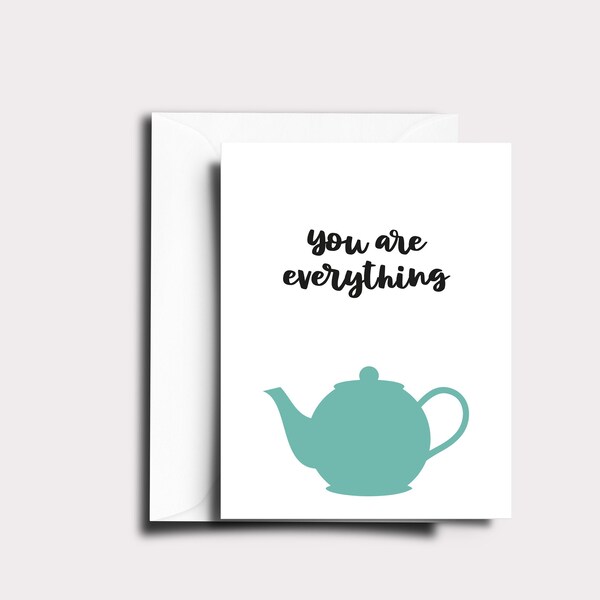 Teapot Card Etsy