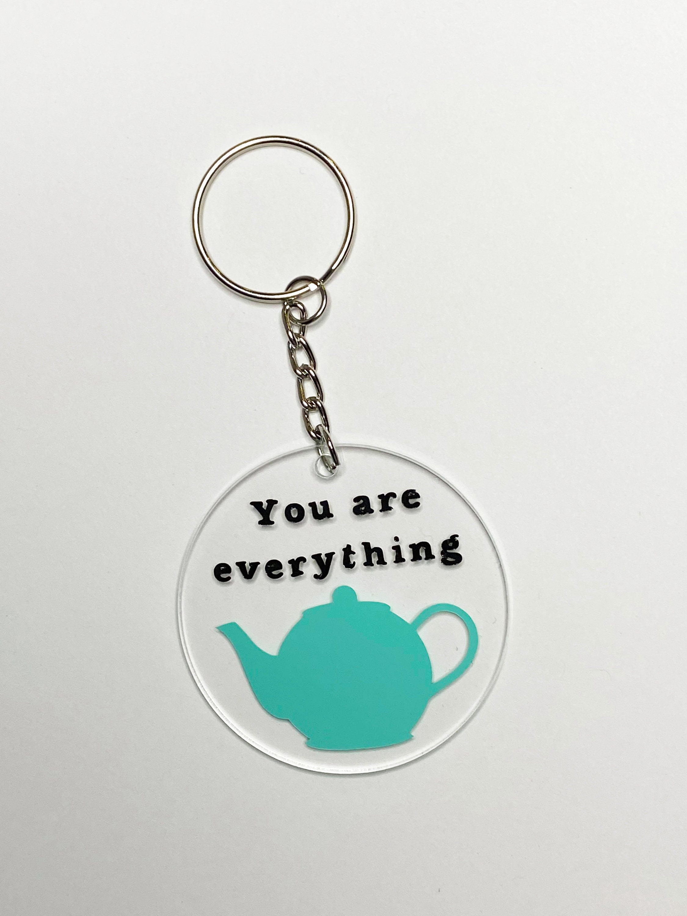 Inspired by Jim and Pam of The Office Teapot Keychain Unisex Clothing