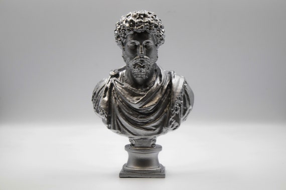 Marco Aurelio busto imperatore romano meditazioni stoicismo stoico  statuetta statuetta ispiratrice forte -  Italia