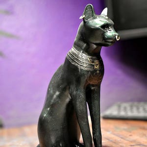 Statue de chat Bastet : sculpture de déesse égyptienne, réplique de chat de Gayer Anderson