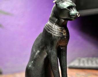 Estátua da Gata Bastet: Escultura da Deusa Egípcia, Réplica da Gata Gayer Anderson