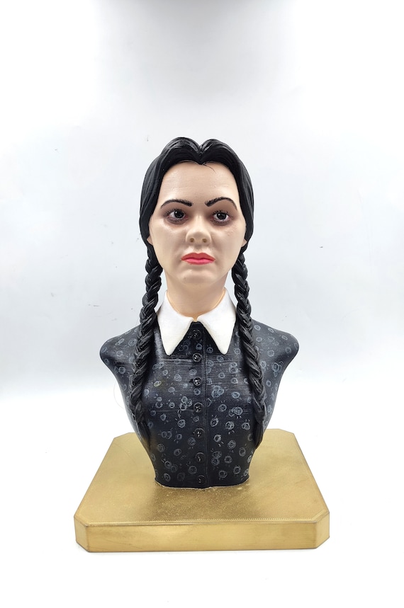 Wednesday Addams Bust Statue Sculpture Decoration Gift Classic Movie Goth  Real Colors Realistic 