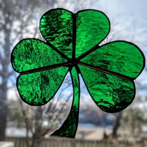 Stained Glass Shamrock - Etsy