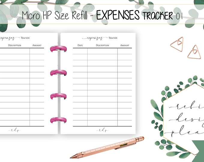 PRINTABLE HP Micro Size Printable Planner Micro HP Inserts Micro Happy PRINTABLE HP Micro Size Printable Planner Micro HP Inserts Micro Happy