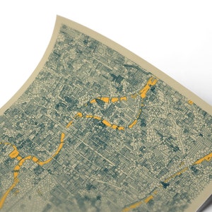 Poster della mappa di design BERLIN, stampa d'arte - 'rivoluzione'