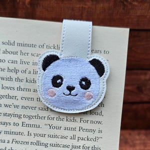 Embroidered Panda Magnetic Bookmark | Book Lover Gift