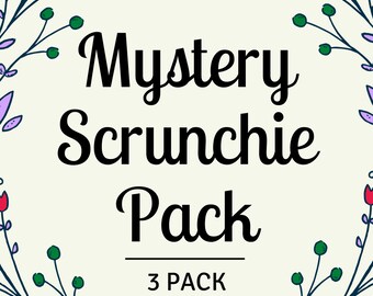Mystery Scrunchie Box | 3 Pack | Random selection | Surprise Gift Set | Hair Accessories | Lucky Dip | Hair Ties | Mystery Set |3 Hair Bands