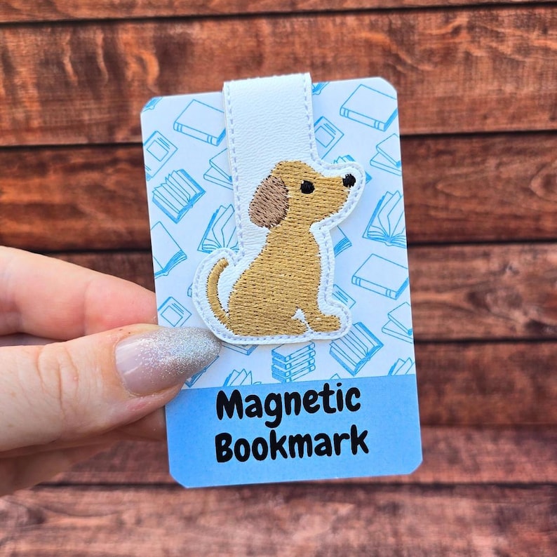 Labrador Bookmark Embroidered Labrador Magnetic Bookmark: Dog Lover Gift - Etsy