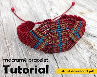 macrame bracelet pattern, macrame bracelet tutorial, micro macrame tutorial, bracelet tutorial, DIY macrame bracelet, step by step