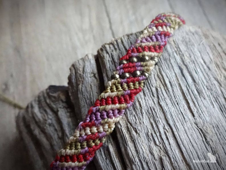 Micro macrame bracelet | Etsy