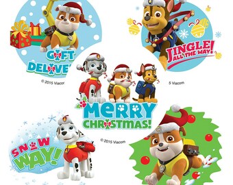 Paw patrol gift tag | Etsy