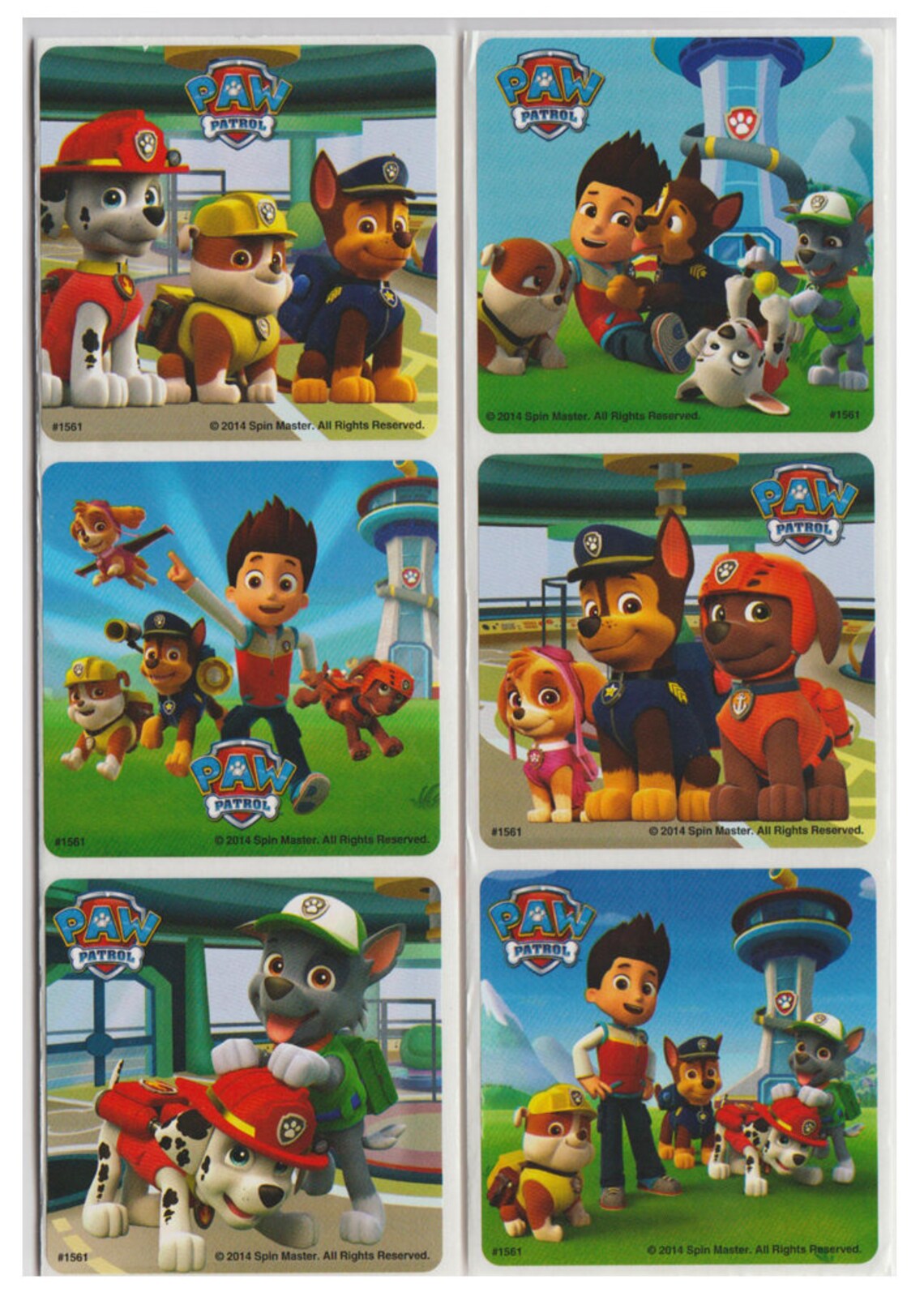 25 Paw Patrol Stickers 2.5 X 2.5 Etsy UK