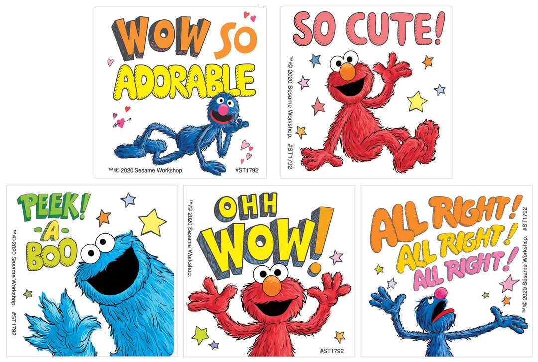 25 LICENSED Sesame Street Cookie Monster Elmo Grover - Etsy