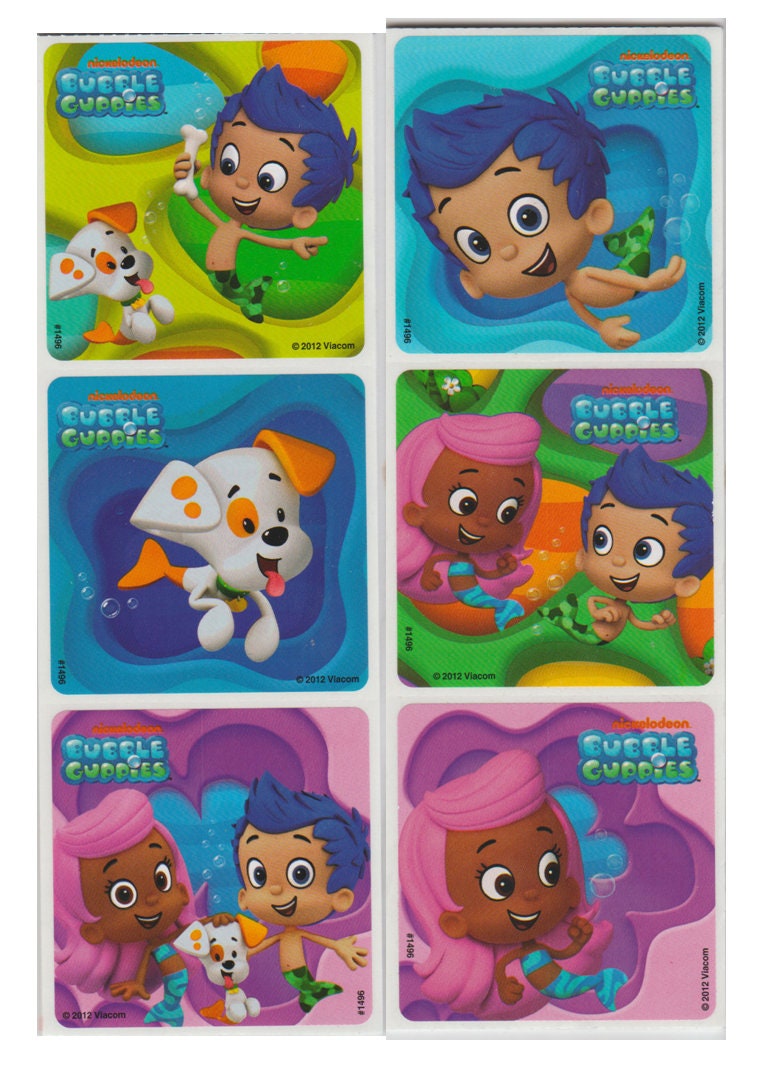 25 Bubble Guppies Character Stickers 2.5 X 2.5 - Etsy