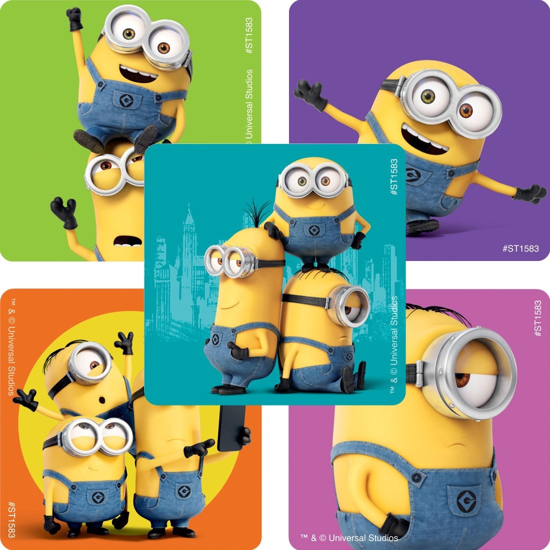 25 Despicable Me / Minions Stickers 2.5 X 2.5 Etsy