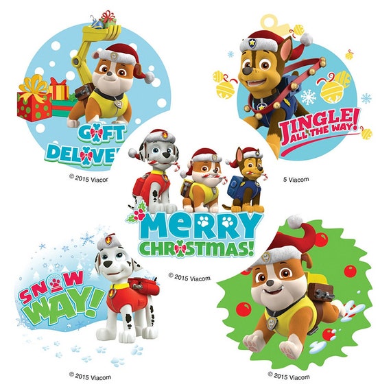 2.5/" x 2.5/" each Party Favors 25 Paw Patrol Character Badge Stickers