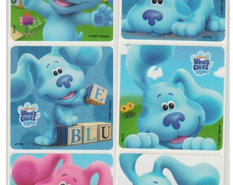 25 (Licensed) Blue's Clues and You Faces Stickers, 2.5" x 2.5"
