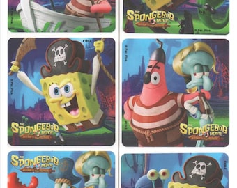 25 (Licensed) SpongeBob - Search For SpongeBob Stickers, 2.5" x 2.5" Each