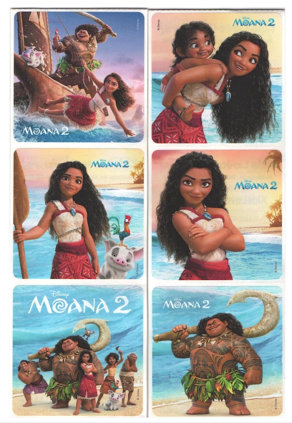 25 (licensed) Moana 2 Stickers, 2.5