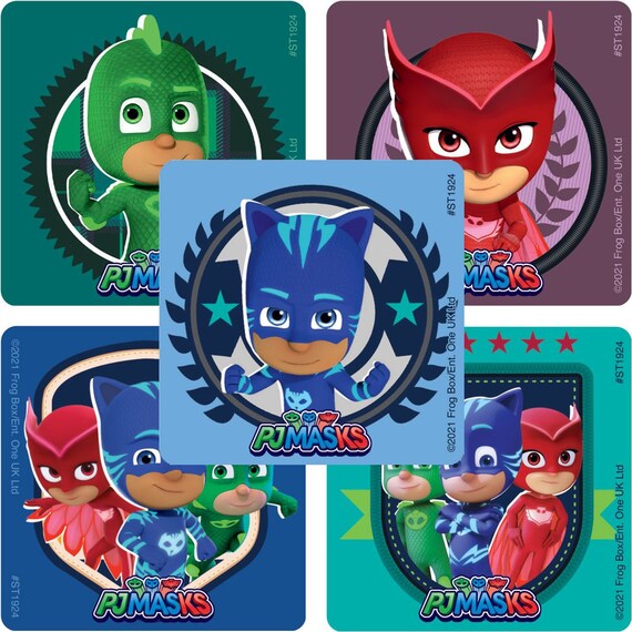 25 licensed PJ Masks Stickers 2.5 X 2.5 Each Etsy