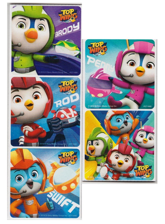 25 Top Wing Stickers 2.5 X 2.5 Each Etsy