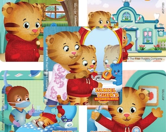 25 Daniel Tiger's Neighborhood Dental Patient Stickers, 2.5" x 2.5" Each