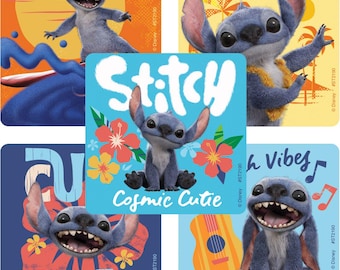 25 (Licensed) Lilo and Stitch Live Action Stickers, 2.5" x 2.5"