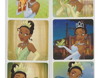 25 Princess and the Frog Stickers, 2.5" x 2.5"