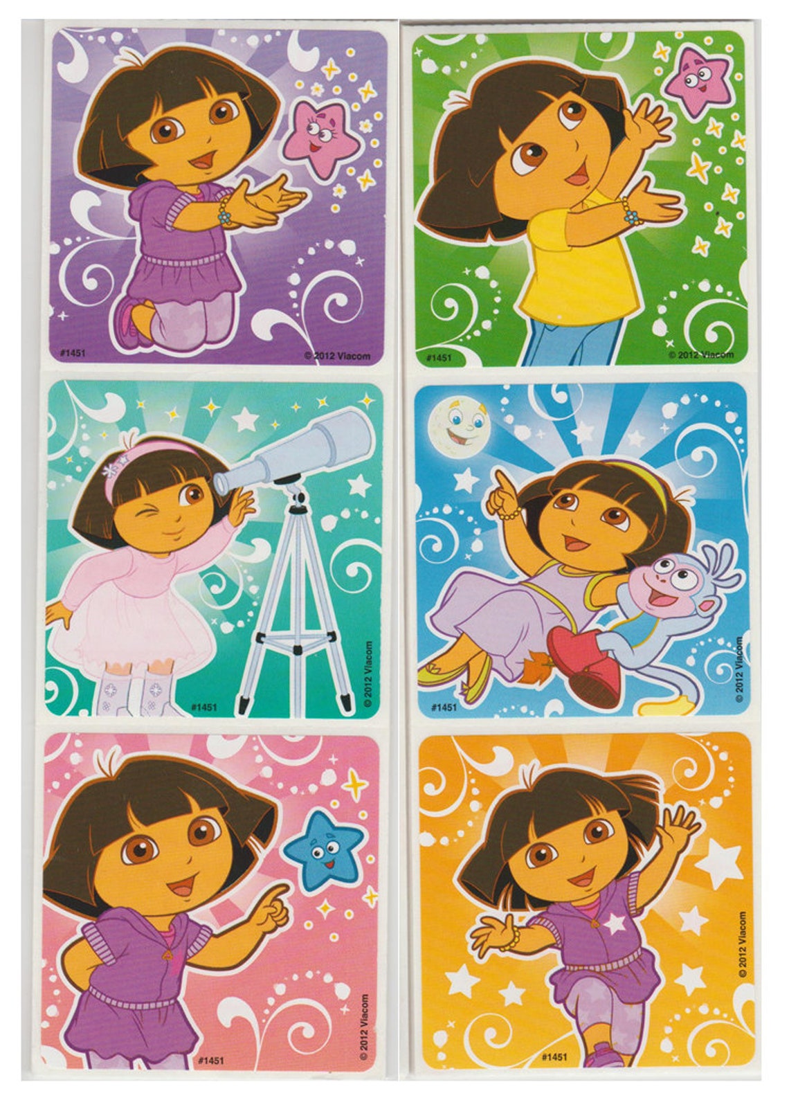 25 autocollants Dora The Explorer Star Gazer 25 x 25 Etsy France