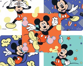 25 (Licensed) Mickey Mouse Pop Stickers, 2.5" x 2.5" Each