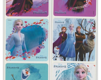 25 (Licensed) Frozen 2 Stickers, 2.5" x 2.5"