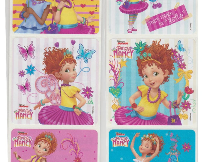 25 Fancy Nancy Stickers, 2.5 X 2.5 Etsy
